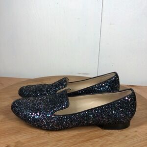 M Gemi Womens size 37.5 shoes Sequin Purple Sparkle Event Ballet Flats Loafers